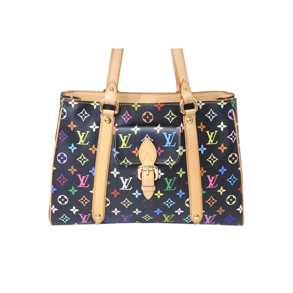 Louis Vuitton Murakami Tote Multicolor Takashi Aurelia Multicolore Bag Black